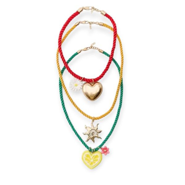 Marka Model 3'lü Renkli Halat Yaz Kolye