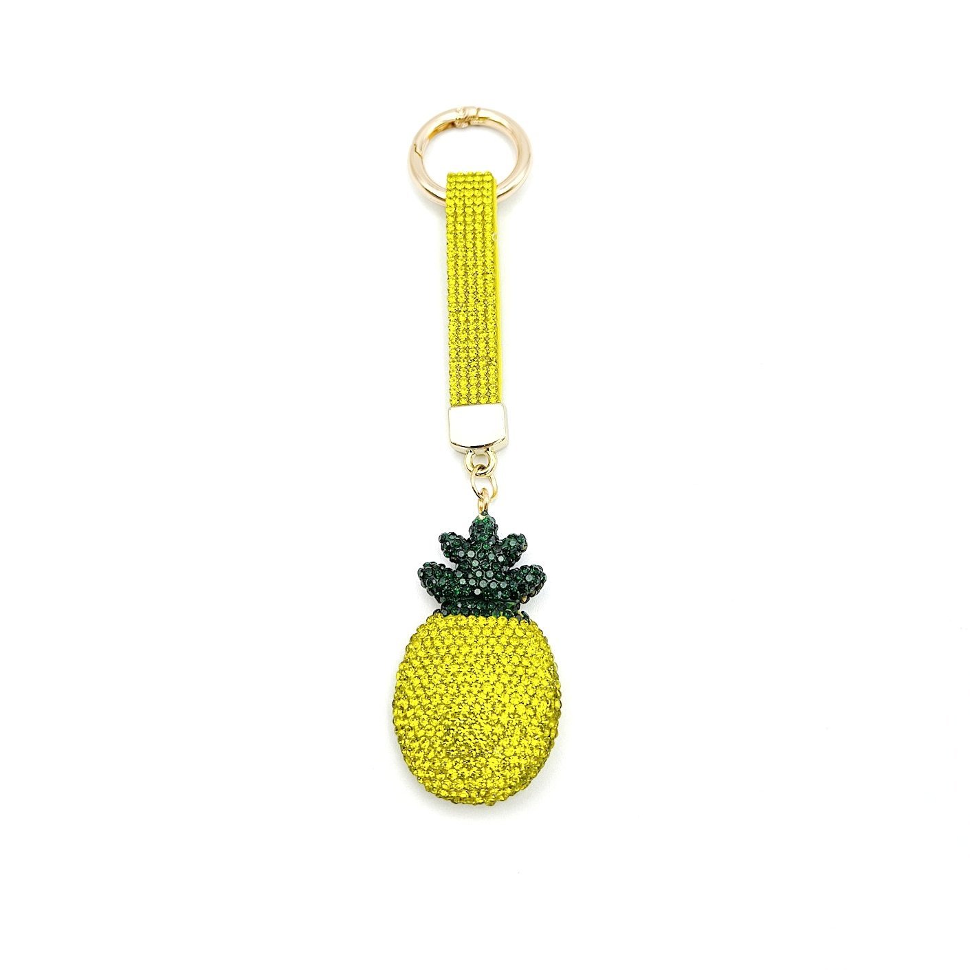 Kristal Taşlı Ananas Çanta Aksesuarı