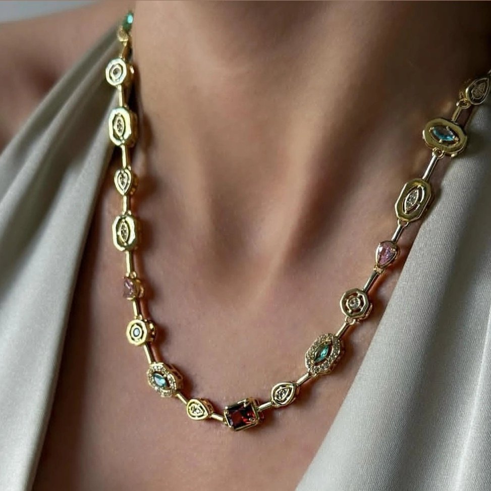 Özel Seri Renkli Baget Gerdanlık Kolye