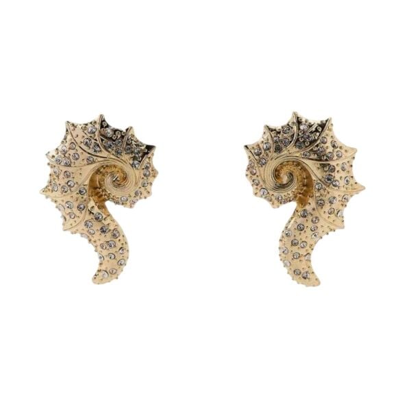 Marka Taşlı Deniz Kabuğu Küpe