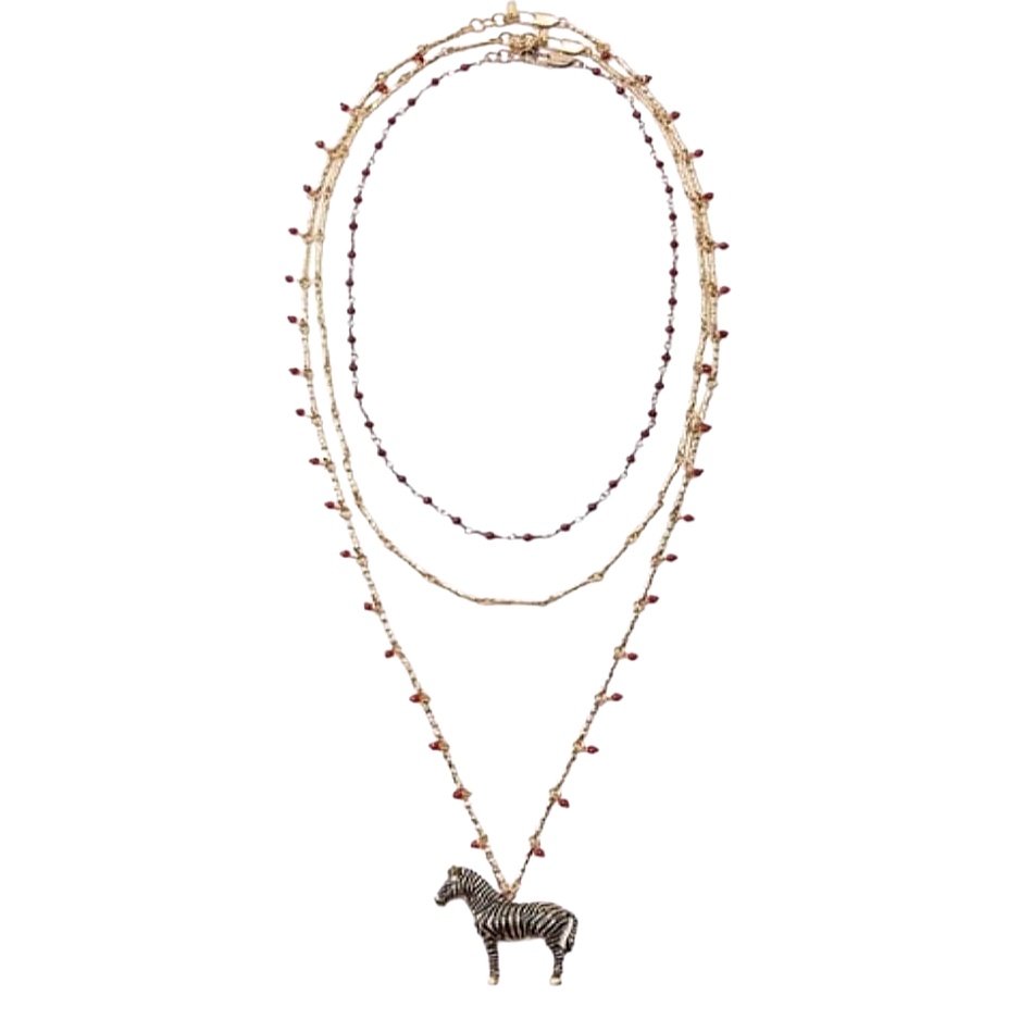 Marka 3'lü Zebra Kolye