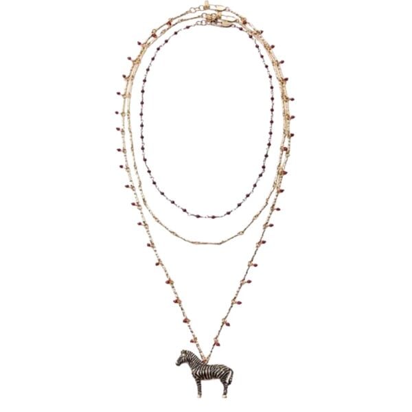 Marka 3'lü Zebra Kolye