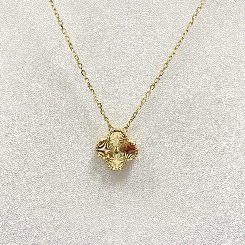 Altın Kaplama Tekli Yonca Gold Kolye