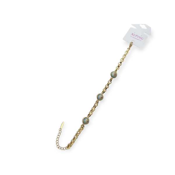 Altın Kaplama Nazar Boncuklu Bileklik