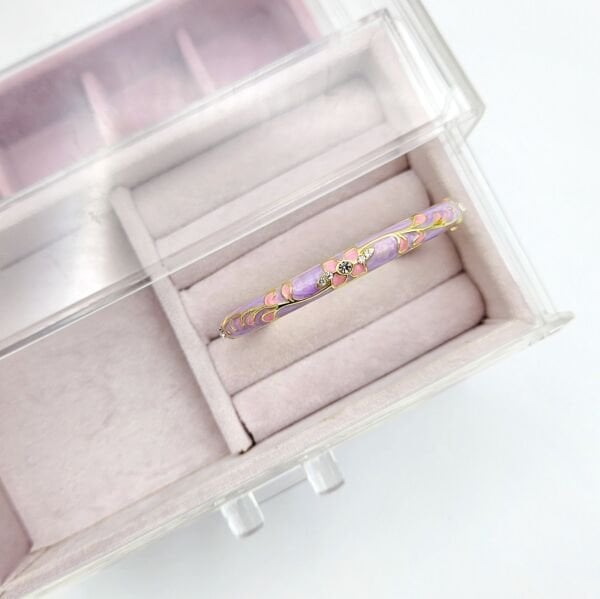 Özel Seri Mor Mineli Kelepçe Bileklik