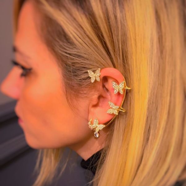 Kelebek Gold Kulak Aksesuarı
