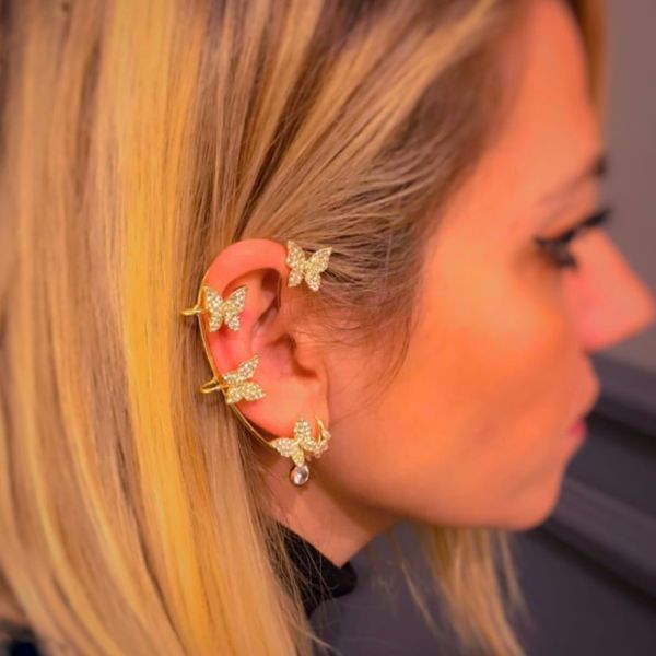 Kelebek Gold Kulak Aksesuarı