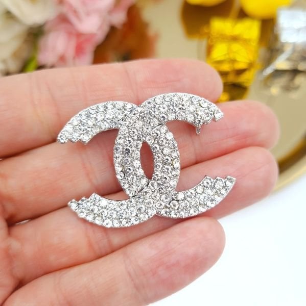 Zirkon Taşlı Marka Silver Broş