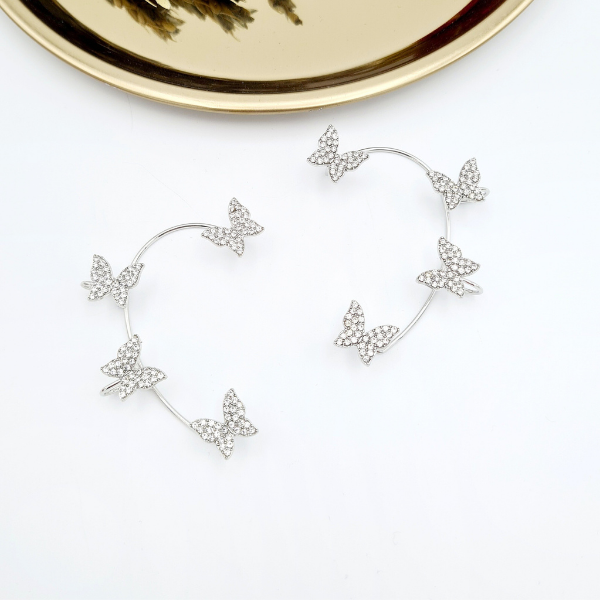 Kelebek Silver Kulak Aksesuarı