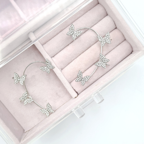 Kelebek Silver Kulak Aksesuarı