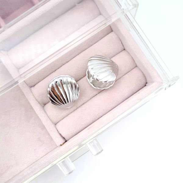 Çift Yönlü İstiridye Silver Küpe