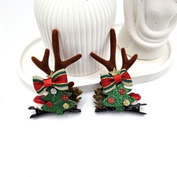 Geyik Model Saç Klipsi Yeni Yıl Mandal Toka